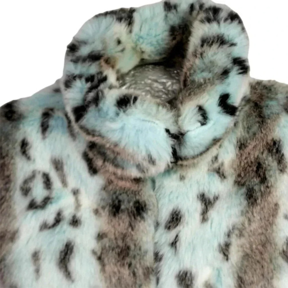 Vintage Polar Magic Jacket and Hat  Blue Faux Fur Size S Movie Star circa 70s - Picture 6 of 15